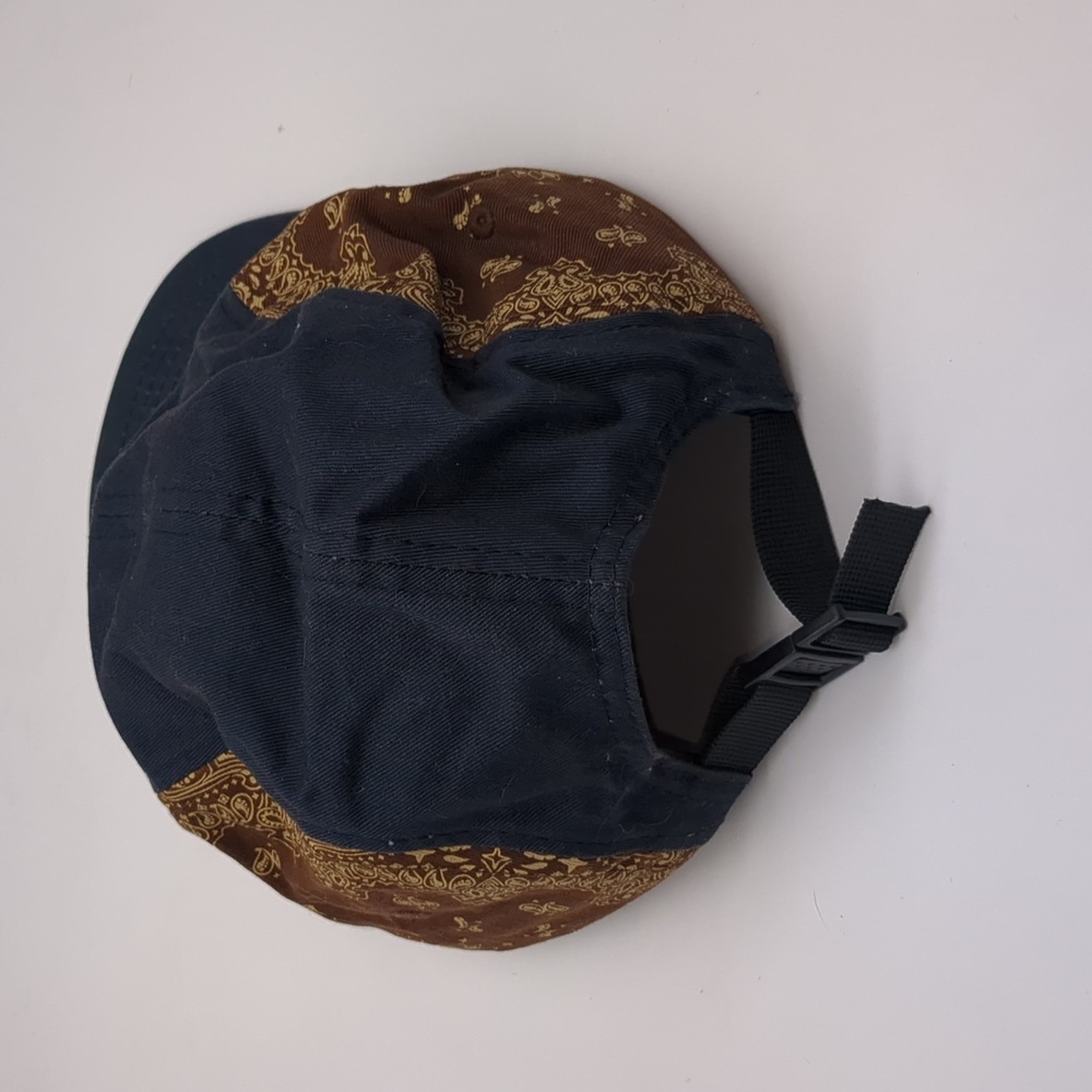 Insomniac Five Panel Strap-back Hat Cap Paisley EDC Blue Brown - Picture 4 of 6